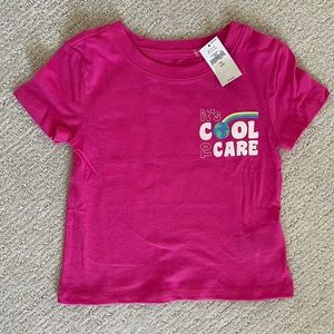 GAP Kids "It's Cool to Care" Graphic T-Shirt NWT, Size XS